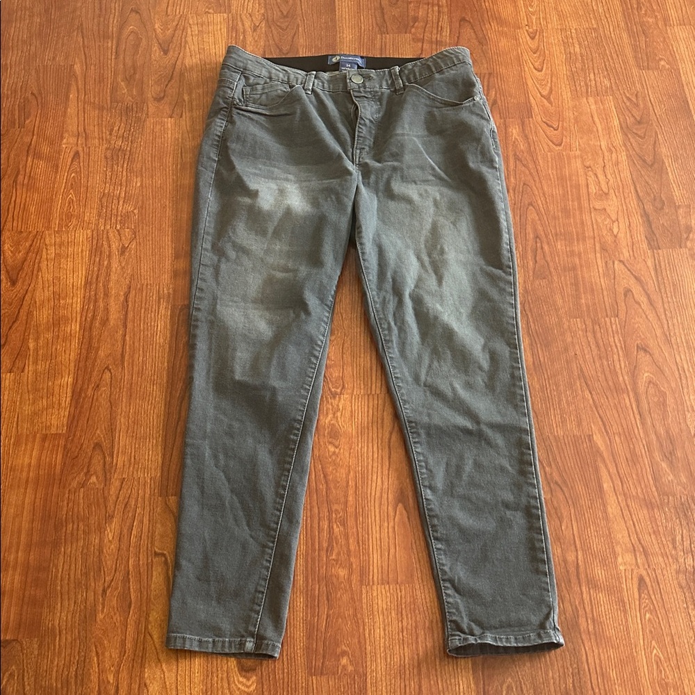Democracy ab solution Gray Denim Jeans size 14 - Picture 1 of 8